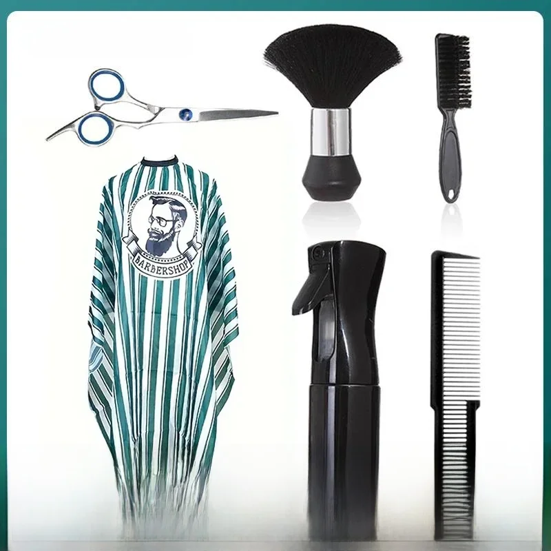 6 pièces ensemble Salon de coiffure professionnel étanche coiffure châle bavoir papier ensemble Nylon Salon de coiffure outils de coiffure