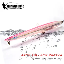 Hunthouse Pencil Fishing Lures Sandeel Surf Walker Lure 180mm 37g Sinking Long Casting Hard Bait Sea Fishing Stick Baits