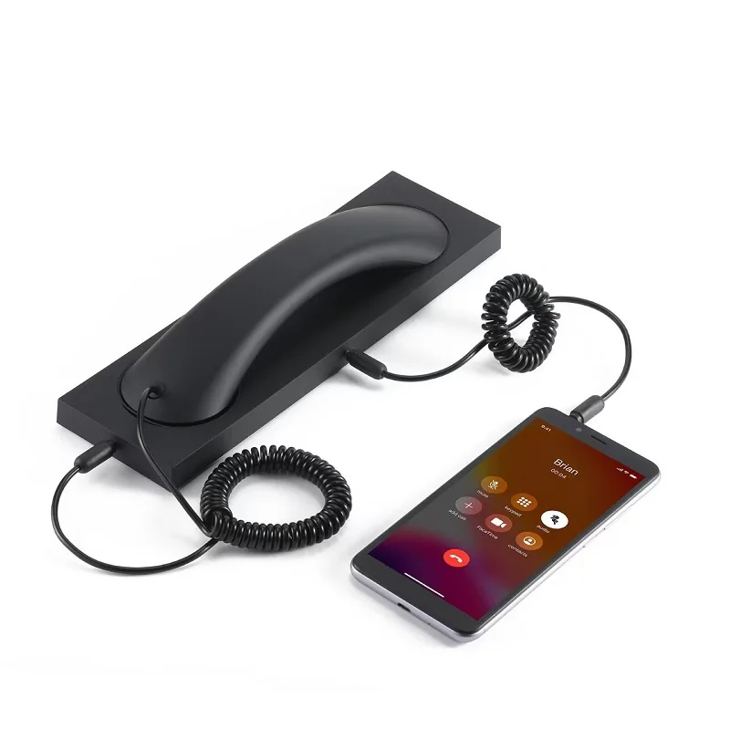 

Винтажные настольные стационарные телефоны для взрослых, домашний офис, микрофон в стиле ретро для мобильных ПК, громкие телефоны с шумоподавлением