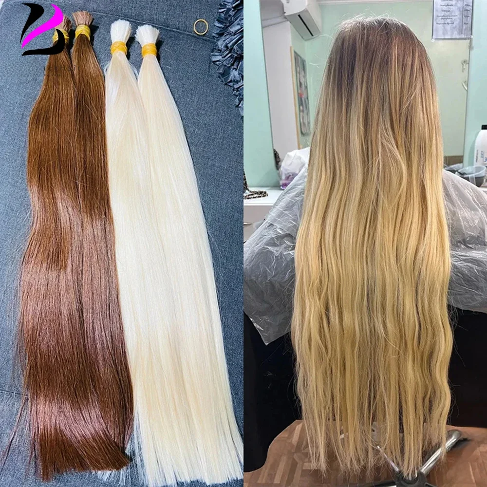 Echt haar Bulk Geen inslag Vietnamees haar Maagd Remy Steil haar Bulk 12-30 inch 100g 100% 99j Echte natuurlijke haarverlenging Grijs - afbeelding 2