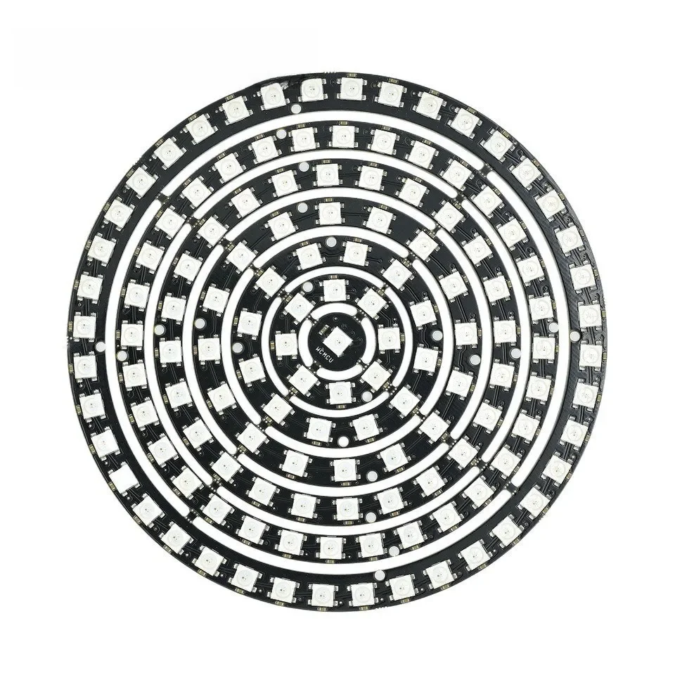 Anneau LED RGB 1bit 8bit 12bit 16bit 24bit WS2812 5050 + pilotes intégrés pour arduino stm esp32 raspberry