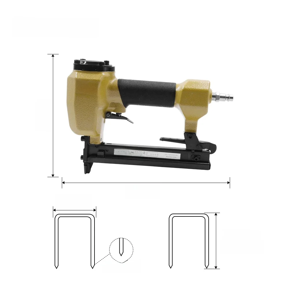 Agrafeuse pneumatique 20Ga 1022J pour meubles, pistolet à clous pneumatique pour rembourrage, cloueur de charpente