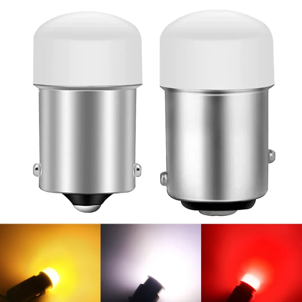 Mini lampe de signalisation de voiture LED, feux de jour, antibrouillard automatique, 12V, R5W, R10W, 1156, P21W, BA15S, P21, 5W, 1157, BAU15S, PY21W, 2 pièces