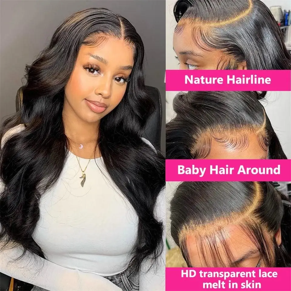 HD Lace Wig 13X4 Lace Front Wigs Human Hair 28 inch Human Hair Wigs Body Wave Lace Frontal Wigs Human Hair For Black Women