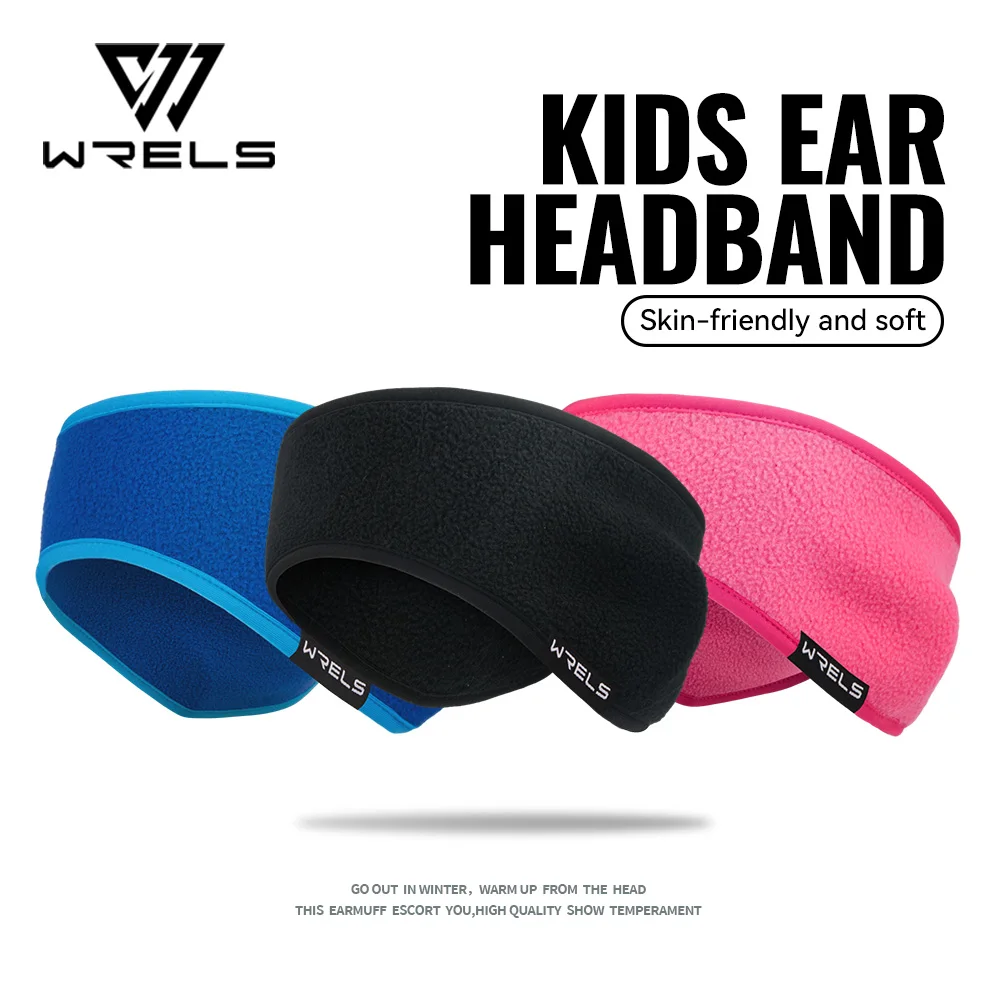 WRELS Kid Fleece Ear Warmers Muffs Headband Stretchy Earmuffs Winter Covers for Cold Weather Running Cycling Skiing Ear Warmer
