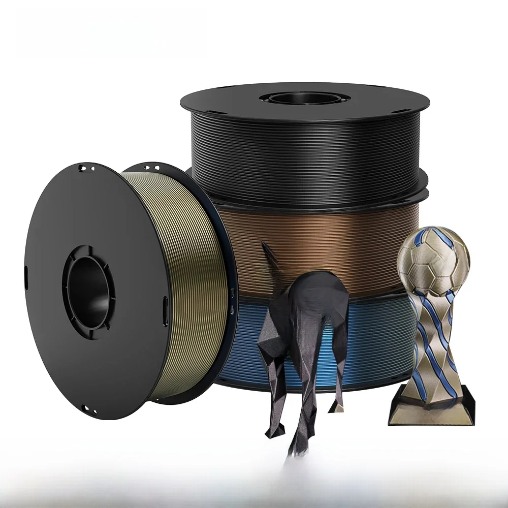 ANYCUBIC 4kg/1kg Metall-Filament Metallische Textur PLA Kobra S1 Kobra 3 Combo 3D-Drucker Filament Hochleistungs-3D-Druck PLA
