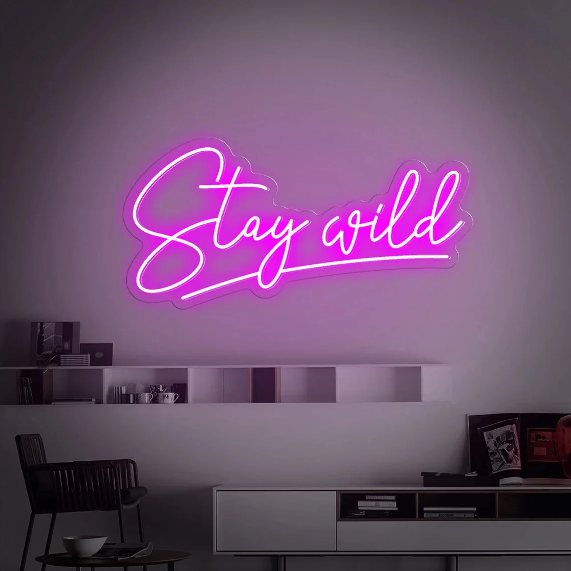 Stay Wild Neon Sign Home Bar Game Room Wall Art Decor Bar Club Shop Art Neon Decor Gifts