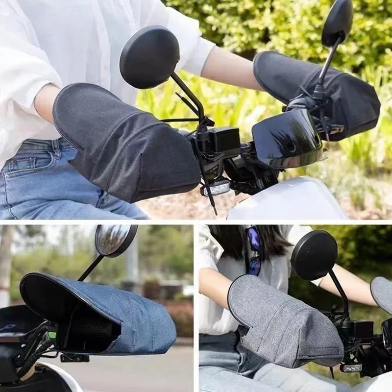 AliExpress Bigsweety 1 Pair Motorcycle Handlebar Gloves Waterproof Sun Protection Gloves Hand Shield Motorcycle Handlebar Muffs Bike Handle Cover