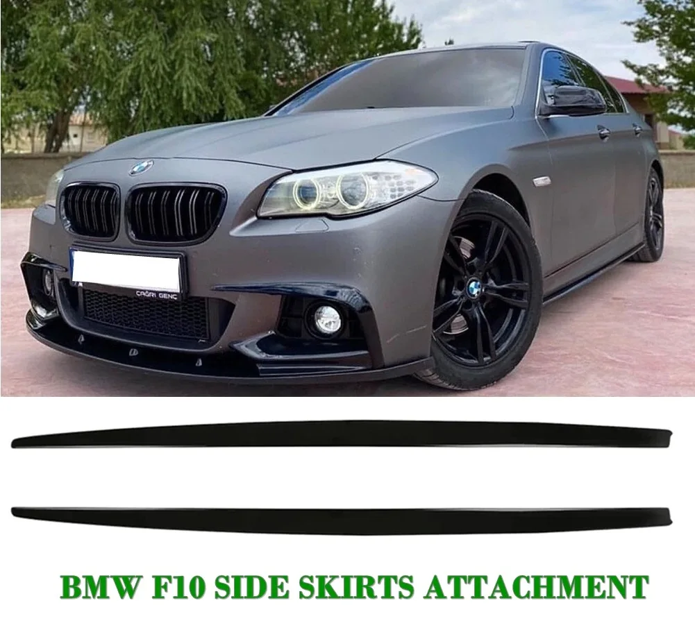 For Bmw 5 Series F10 Side Skirts Attachment 2010-2017 Sill Trim Car Styling Auto Accessory Universal Spoiler Mud Flaps Spilitter