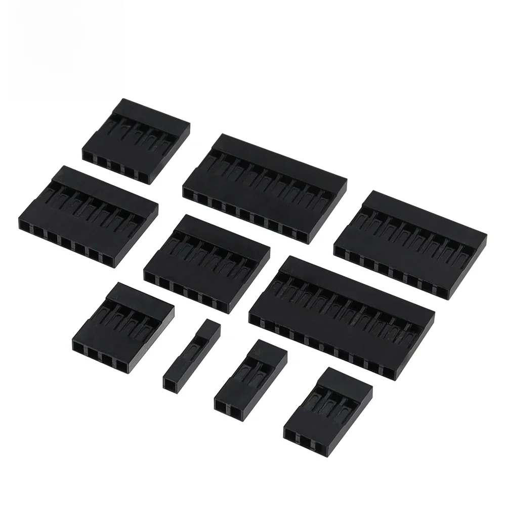 50PCS Dupont Plastic Shell 1Pin 2Pin 3Pin 4Pin 5Pin 6Pin 7Pin 8pin 9pin 10pin 2.54mm Dupont Connector 1P/2P/3P/4P/5P/6P/7P/8P/9P — zdjęcie 2