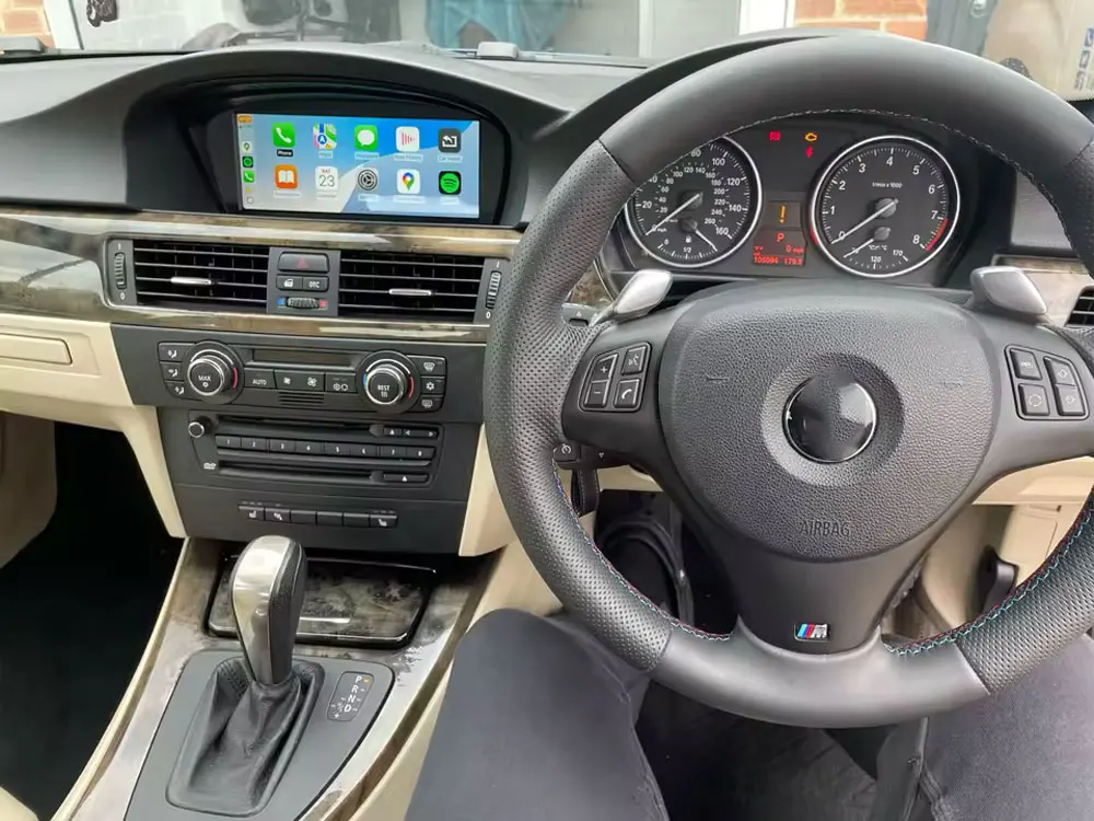 MEKEDE Autoradio für BMW 3er 5er Serie E60 E61 E63 E64 E90 E91 E92 E93 CIC CCC GPS Navigation Carplay Android Auto Multimedia-Einheit – Detail 8