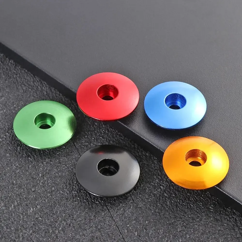 AliExpress NONE Aluminum Alloy Bicycle Headset Caps 28.6mm Top Cap Cover Outdoor Dustproof Headsets Stem Parts Mountain Bike Accessories
