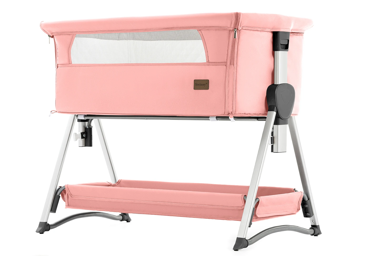 Culla a dondolo Spedizione gratuita Baby accanto al letto Culla pieghevole rosa per neonato Culla portatile per neonato Co-sleeper 0-6M