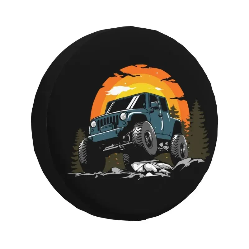 Adventure Travel Off Road Vehicle Spare Tire Cover for Honda CRV RV SUV 4WD 4x4 Car Wheel Protector Covers 14\