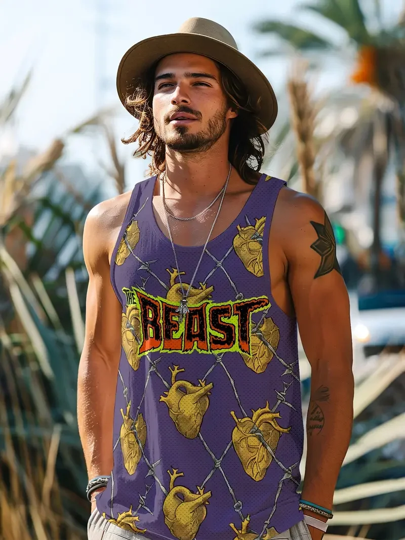 Summer new fresh style men\'s undershirt daily fitness sports street fashion breathable comfortable summer short sleeve