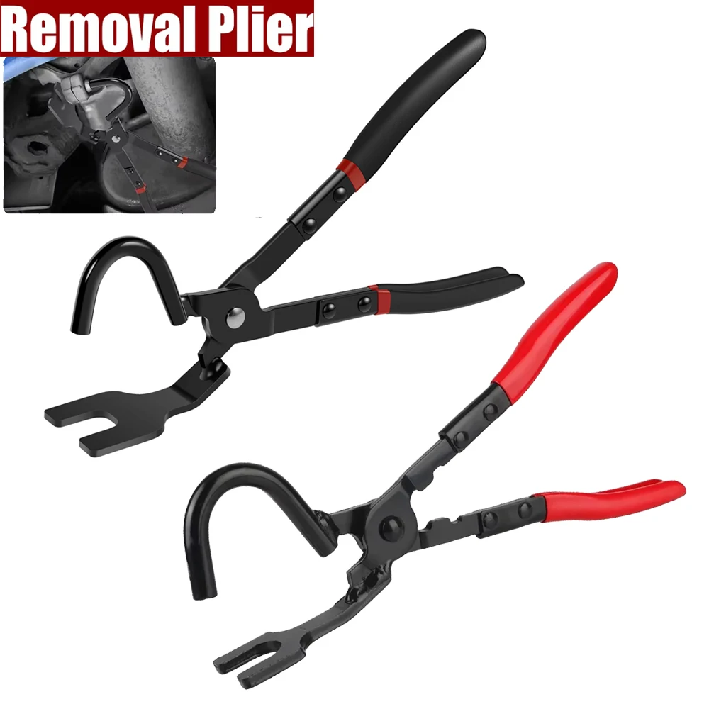 

Щипцы для вешалок выхлопных газов автомобиля, плоскогубцы для снятия кронштейна из высокоуглеродистой стали, нескользящий отдельный резиновый кронштейн, инструмент для снятия поддержки вешалки