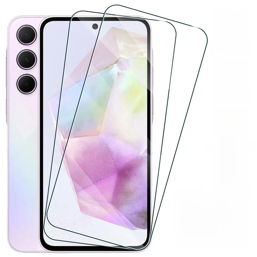 2 pièces verre trempé pour Samsung Galaxy A55 A35 A25 A15 4G A05 protecteur d'écran pour Galaxy A04 A14 A24 5G A34 A54 A04s A05s