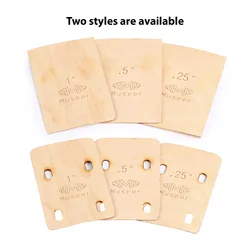 Muspor 3pcs Guitar Neck Shims Portable Bass Neck Plate Tool Maple Wood 0.25/0.5/1 Degree Neck Plate for Guitar Bass Repairment