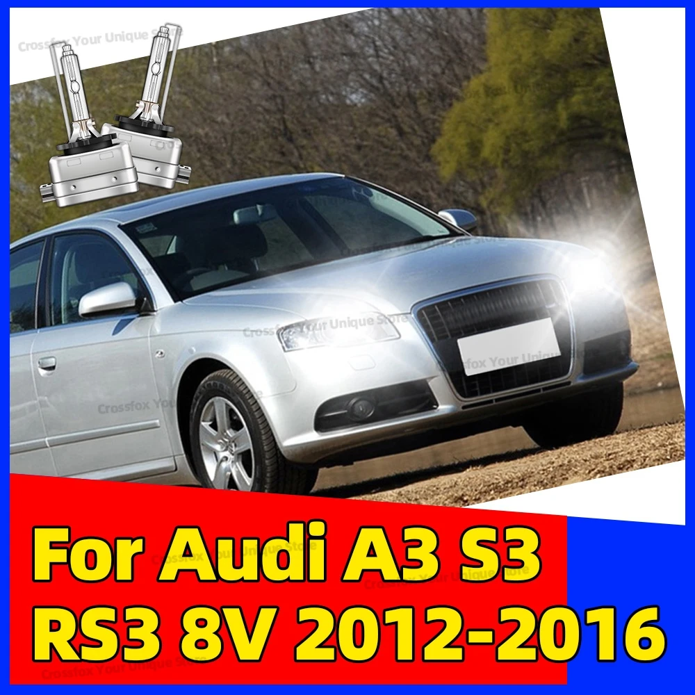 

2 шт. 6000K 8000K 10000K HID ксеноновые фары для Audi A3 S3 RS3 8V 2012 2013 2014 2015 2016 HID D3S лампы 35 Вт 12 В автомобильные фары