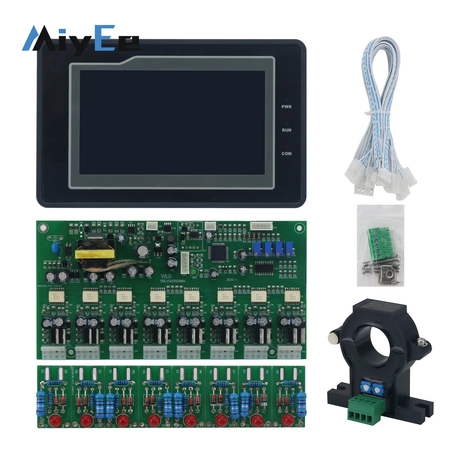 Three-phase Four-leg Sine Wave IGBT Module Driver Board V6.0 Inverter Control Board Kit with 4.3-inch Touch Screen