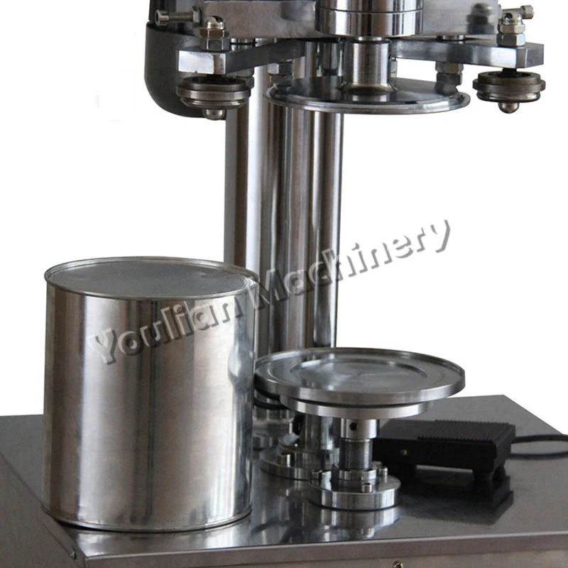 Máquina semiautomática de sellado de latas de aluminio, sellador de latas y tarros para bebidas, aceite, Soda, cerveza, atún, DFJ-160