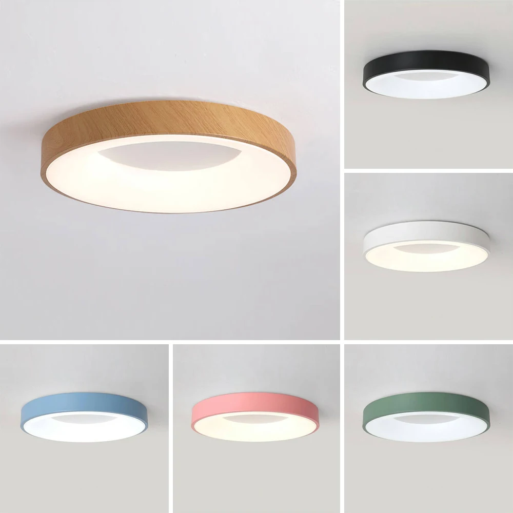 

LED Ceiling Light Modern Macaron Ceiling lamp Nordic Simple plafonnier Home Bedroom Living Room Children's room Lighting Fixture