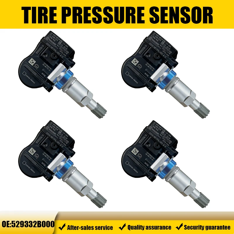 

Датчик контроля давления в шинах (TPMS) 433 МГц, 1/4 шт., подходит для Santa Fe 2006-2012, замена для 529332B000