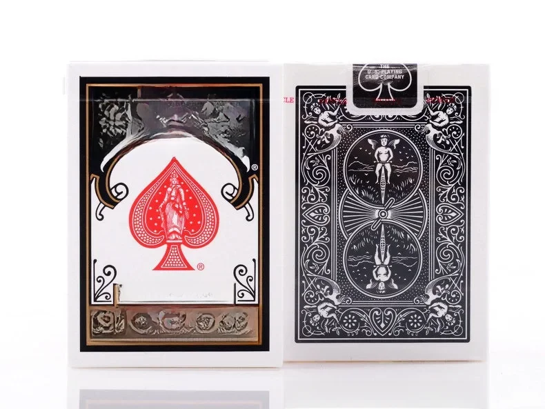 AliExpress Bicycle Classic Black Deck Rider Back Playing Cards Standard Index Poker Magic Card Games Magic Tricks Props for Magician