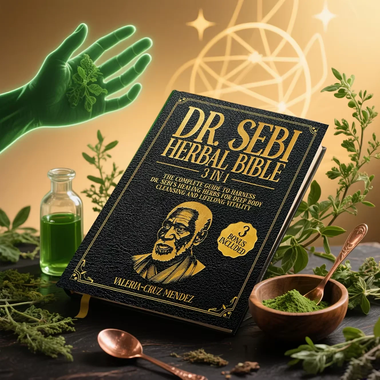 Dr. Sebi Herbal Bible: [3 IN 1] The Complete Guide to Harness Dr. Sebi's Healing Herbs for Deep Body Cleansing and Lifelong Vitality