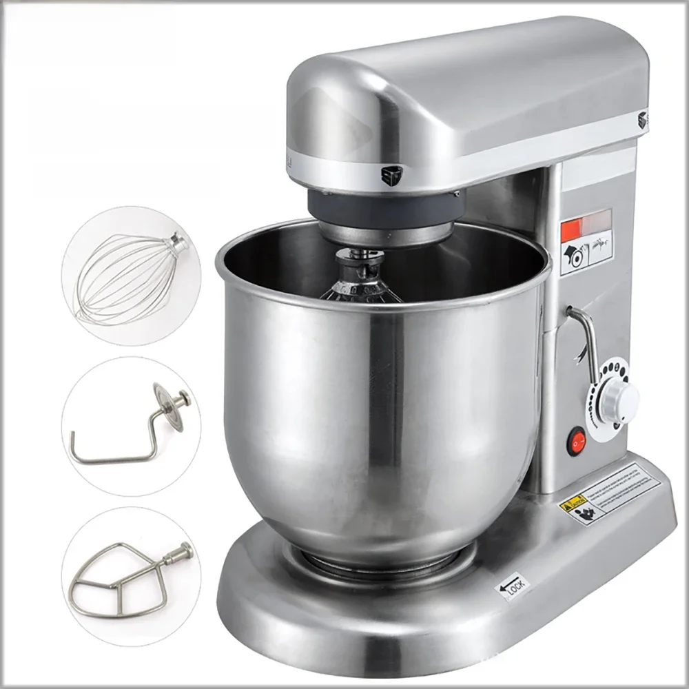 XEOLEO-Elétrico Planetário Stand Mixer, 10L, Aço Inoxidável Food Mixer, Dough Hook, Batedor Plano,