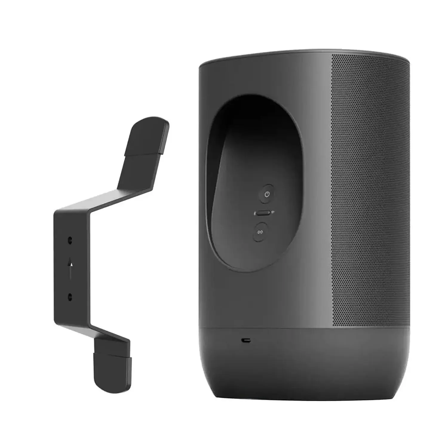 Uchwyt ścienny do głośnika Sonos Move/Move 2 Stojak montażowy Metalowa podstawa ze stopu aluminium Oszczędzający miejsce uchwyt na wyświetlacz — zdjęcie produktu 7