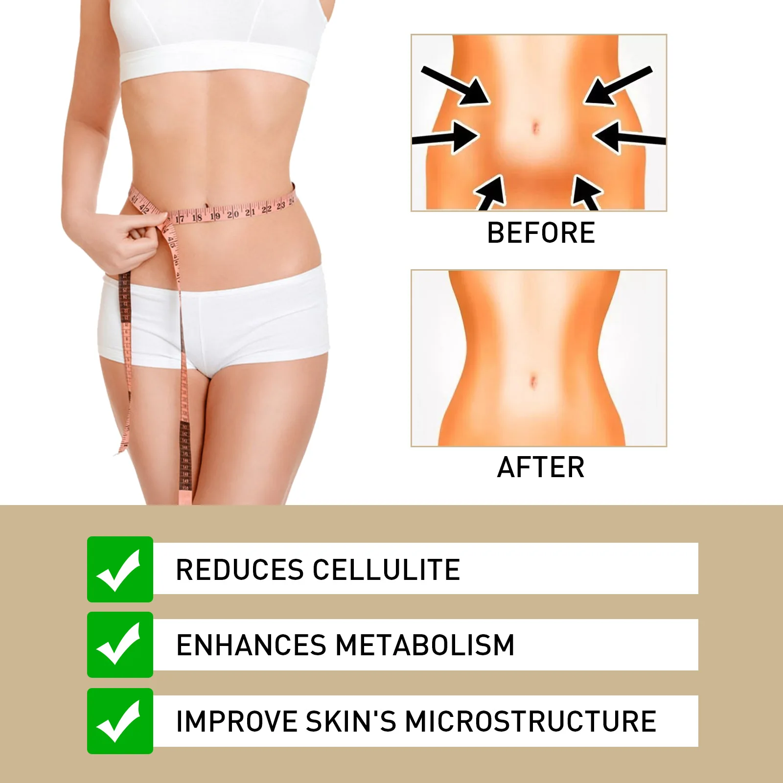 Fat Reducing Cream Anti Cellulite Remove Waist Abdominal Fat Burner Tightening Arms Thigh Promote Metabolism Health Slimming Gel