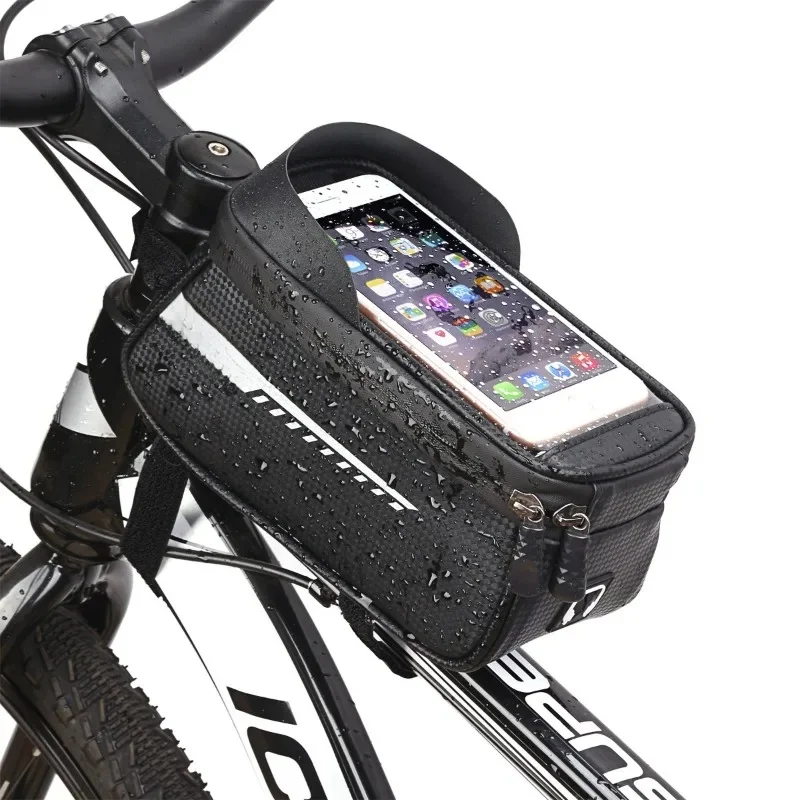AliExpress OFFBONDAGE Bicycle Front Beam Bag Front Tube Bag Cycling Touchscreen Phone Holder Bag Waterproof Saddle Storage MTB Road Bicycle Accessorie