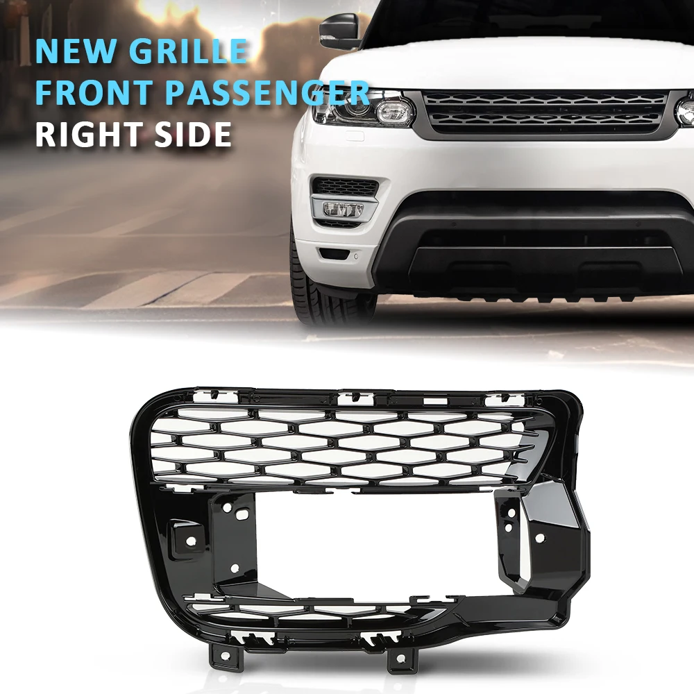 

Сетчатая решетка противотуманных фар, правая, подходит для Range Rover Sport Lr045033 Lr045033 Ro1039102, правая, прочная, прочная, для автомобиля 2014-2017 гг.