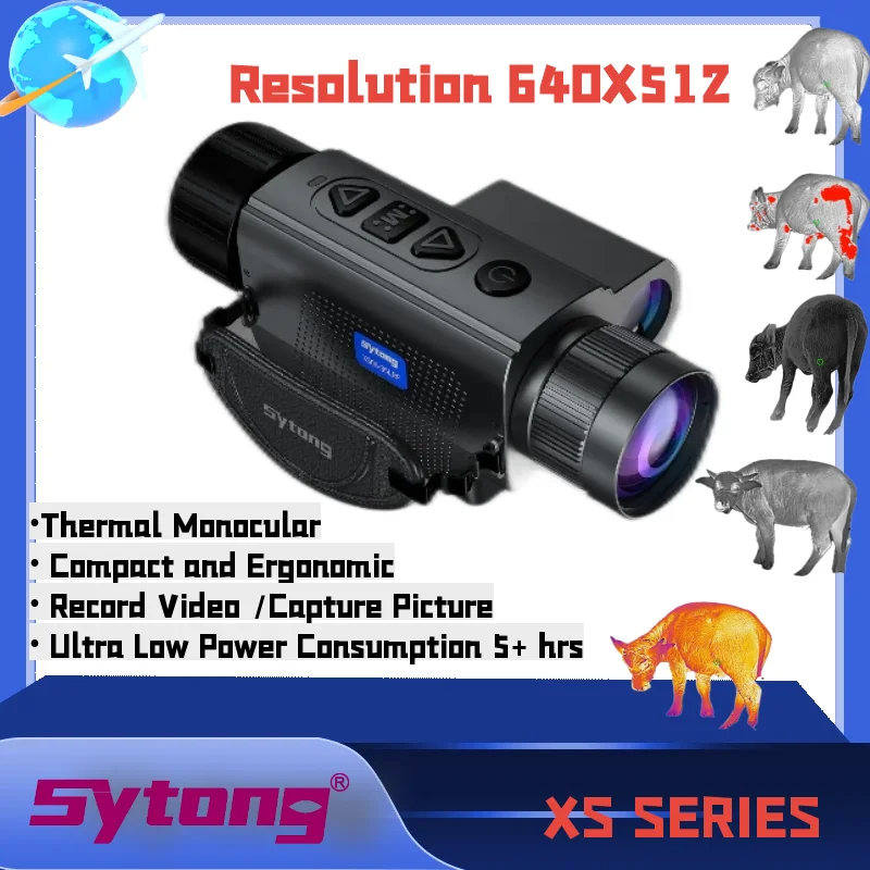 Sytong XS06-25 Lrf Thermische Beeldvorming Scopes Monoculair Jachtgeweer Zicht Imager Camera Nachtzicht