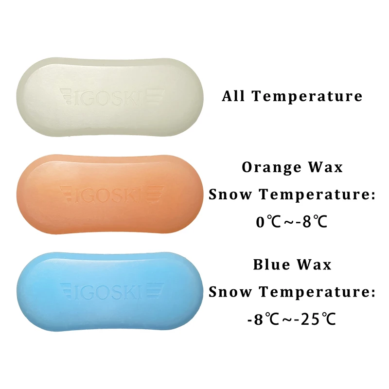 SKI AND SNOWBOARD WAX ALL TEMPERATURE SKI PRESERVATION ACCESSORIES 100g A set of three items