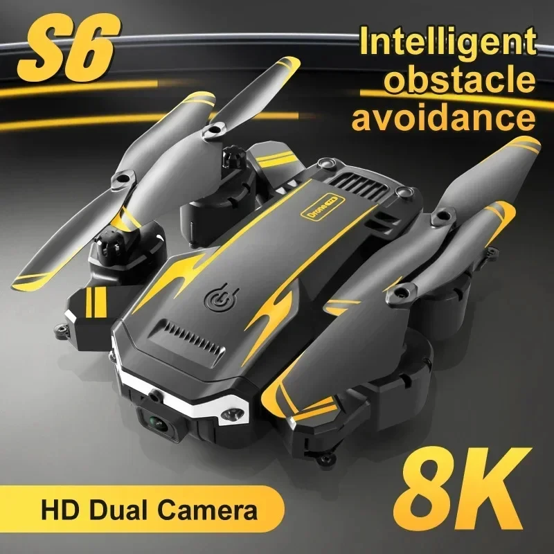 S6 HD Aerial Photography Quadcopter with Dual Cameras, Three-Sided Anti-Collision Remote Control Drone