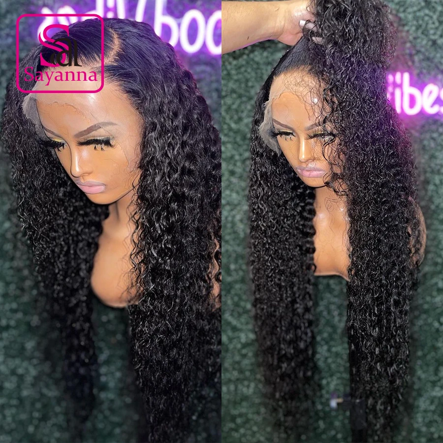 

250% Water Wave HD Lace Frontal Wig 13x6/13x4 HD Transparent Lace Front Human Hair Wigs Melt Skins Pre Plucked 34inch Curly Wig