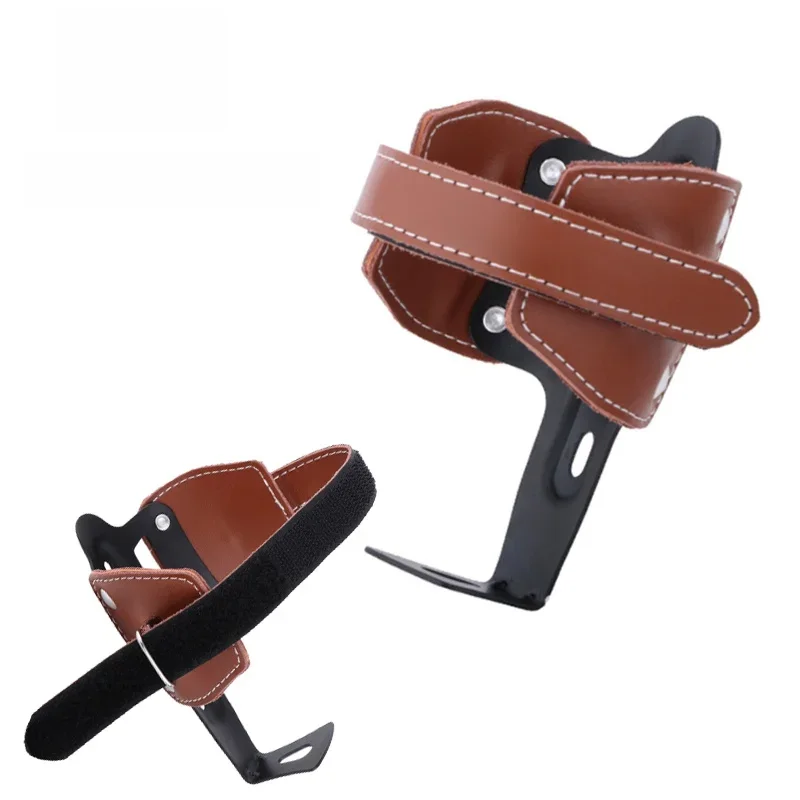AliExpress NONE ODI Bicycle Water Bottle Holder Genuine Leather MTB Bottle Bracket Adjustable Mountain Road Bike Water Bottle Cage