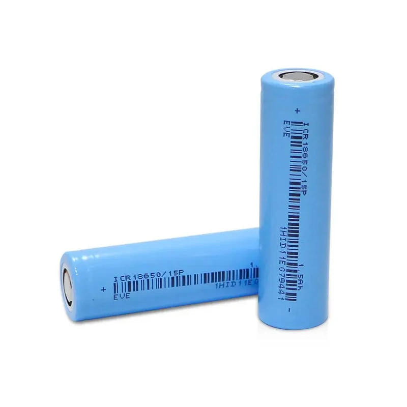 Eu Stock 100pcs EVE 18650 3.7v 1500mah Cylindrical Lithium Battery for Power Supply