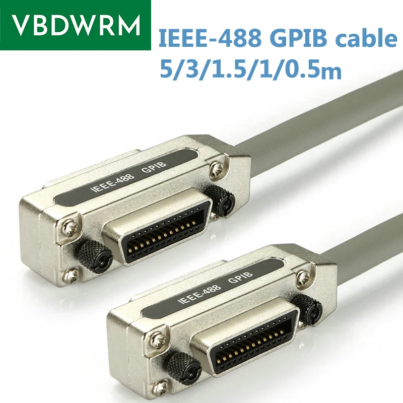 IEEE488-Kabel GPIB-Kabel GPIB Industriesteuerungs-Verbindungskabel mit stapelbaren GPIB-Steckverbindern 5M/3M/1,5M/1M/1,0M