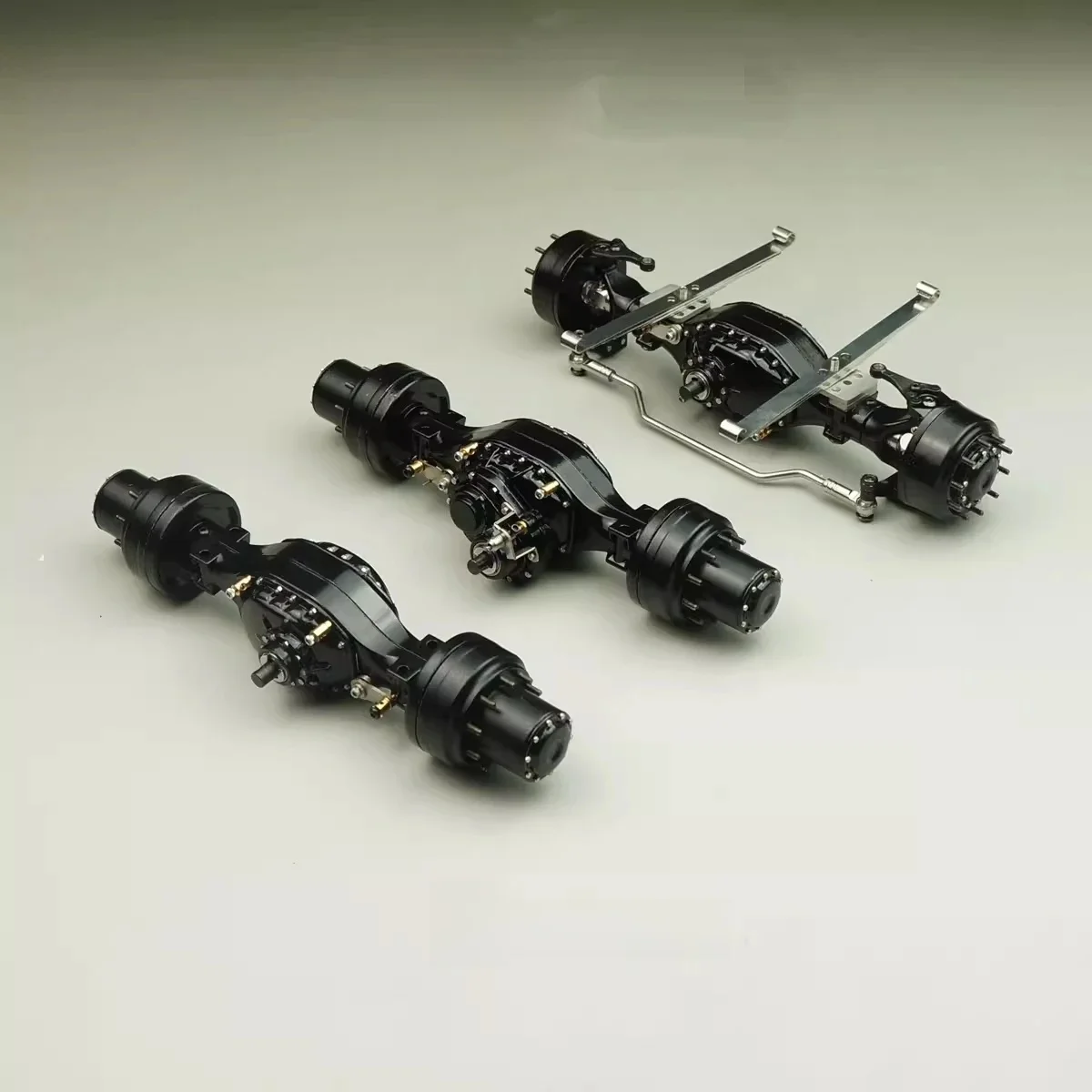 Scaleclub 1/14 Modder Kop Sleepkop Nieuw Wiel Reductie Slotverschil Gebroken Transmissievermogen Achteras - afbeelding 2