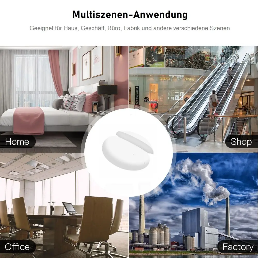 Sensor de puerta zigbee para casa inteligente, alarma de apertura, sensor smart Life appworks con Alexa y asistente de Google