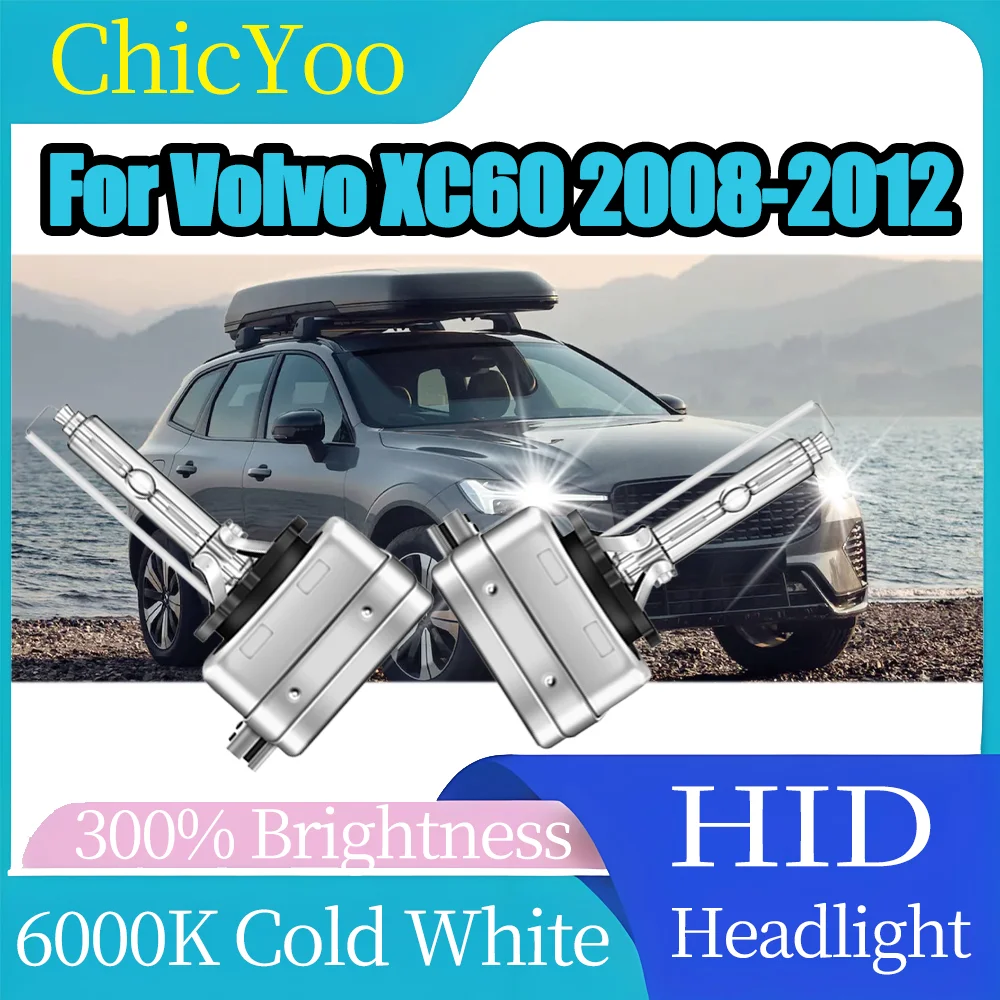 

2PCS 35W Xenon Headlight Bulbs High Power 6000K Super White 20000LM Xenon Auto Lights For Volvo XC60 2008 2009 2010 2011 2012