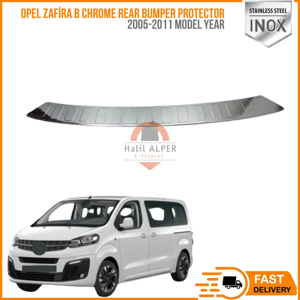 

For Opel Zafira B 2005-2011 Chrome Rear Bumper Protector Scratch Guard Stainless Steel