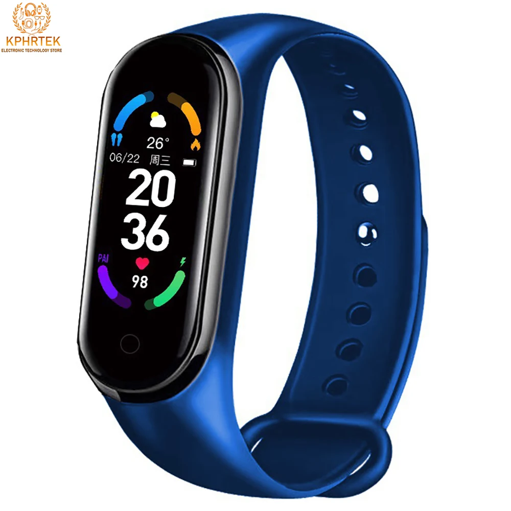 50 قطعة M4 للرجال معدل ضربات القلب ضغط الدم بلوتوث عداد الخطى شاشة ملونة سوار رياضي ساعة نسائية
