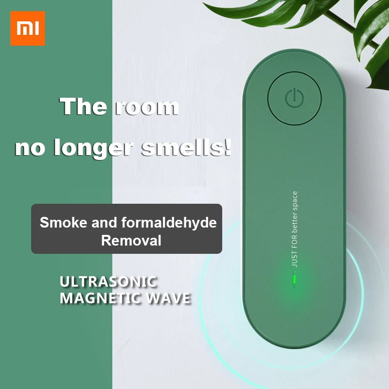 Xiaomi แบบพกพาเครื่องฟอกอากาศ Anion เครื่องฟอกอากาศ Air Freshener Ionizer Cleaner ฝุ่นควันบุหรี่ Remover ห้องน้ำระงับกลิ่นกาย