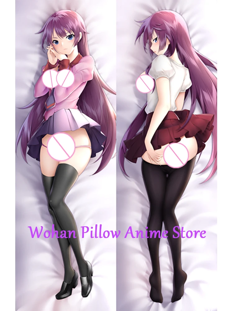 Dakimakura Anime Pillow Cover Senjougahara Hitagi Double Sided Print Life-size Halloween Christmas Decoration