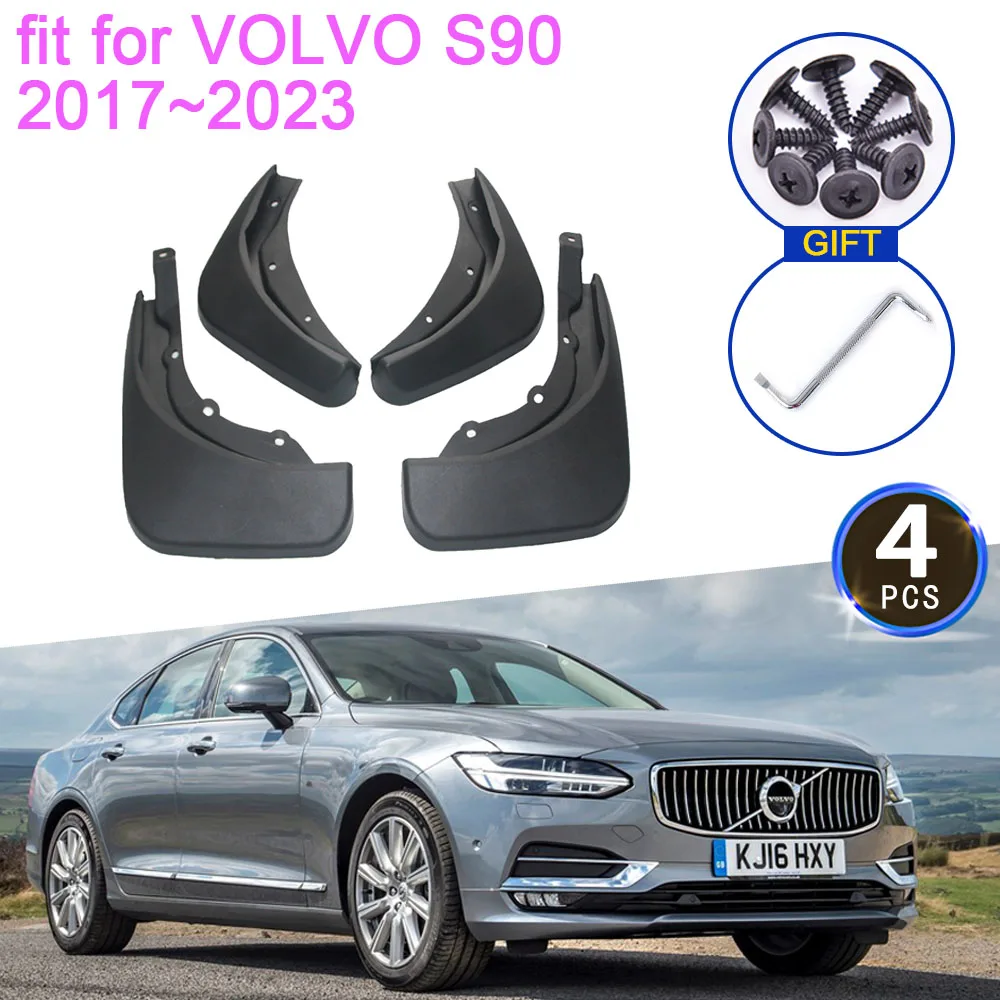 

4x для VOLVO S90 2017 2018 2019 2020 2021 2022 2023 Брызговики Брызговики передние и задние колеса расширители арок аксессуары