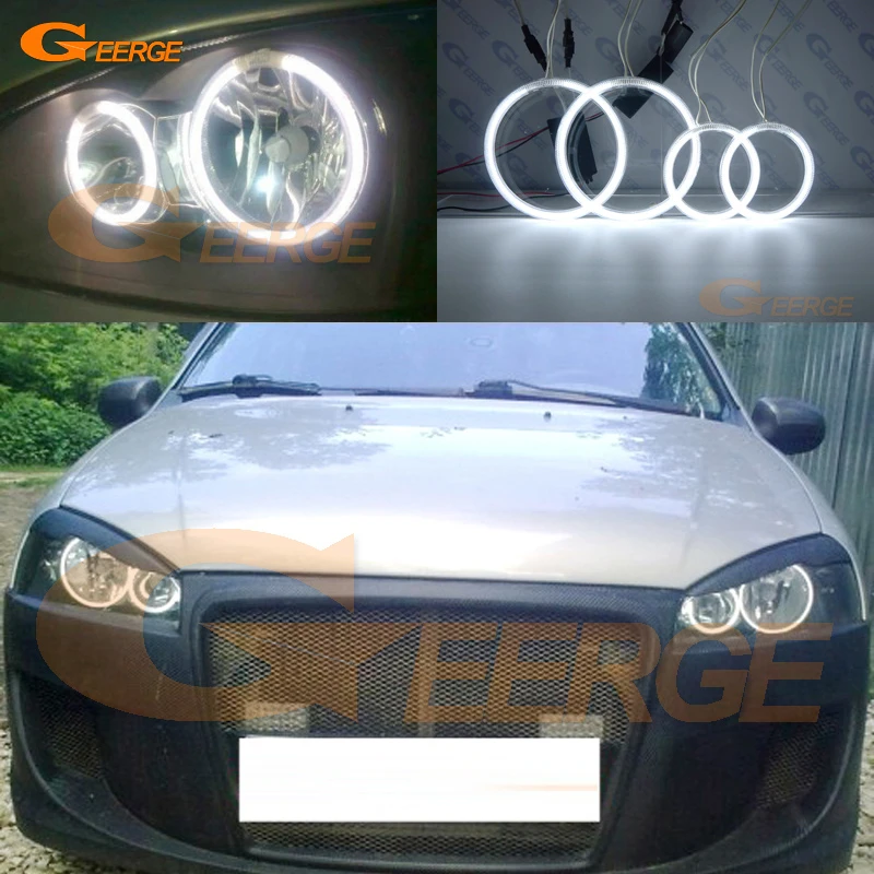 For Lada Kalina 1119 1118 1117 119 117 2005-2013 Excellent Ultra Bright CCFL Angel Eyes Halo Rings Kit Light Car Accessories